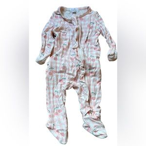 Angel Dear Baby Girl Bamboo Footie 0-3 months